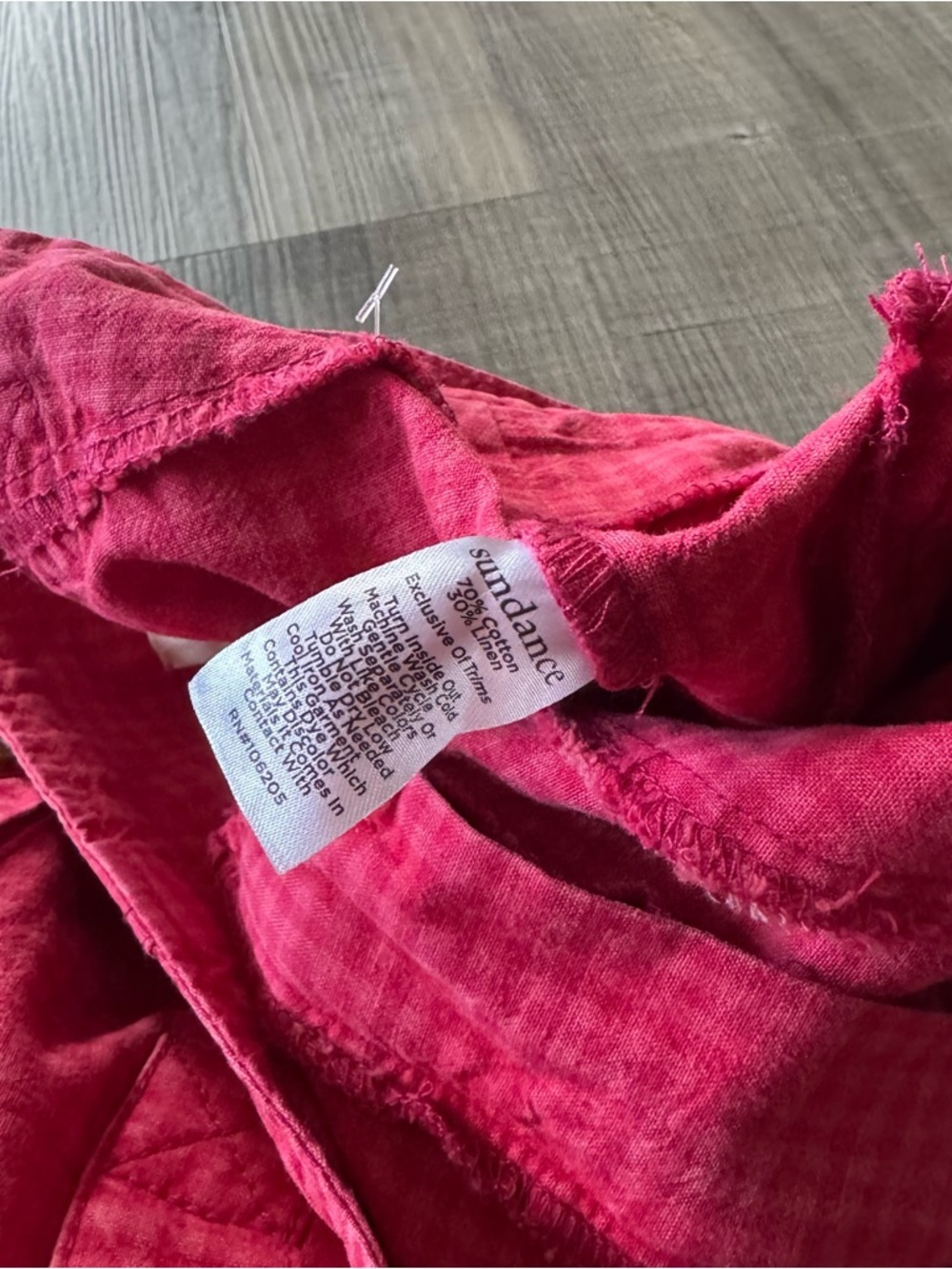 Sundance Life of Dreams Trouser Size 8 Red Gingham Check Cropped Ankle Pants - Picture 6 of 6